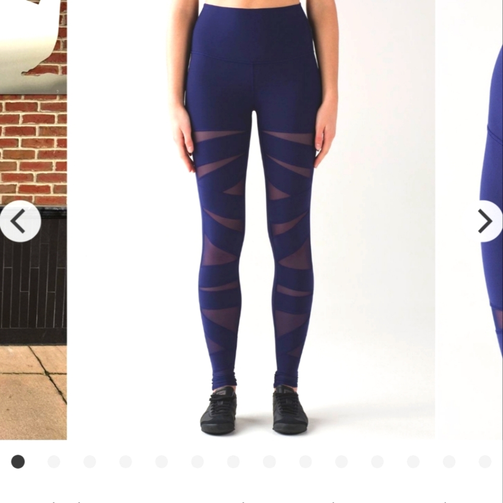 Lululemon Wunder Under Pant (Hi-Rise) (Tech Mesh)Hero Blue size 2